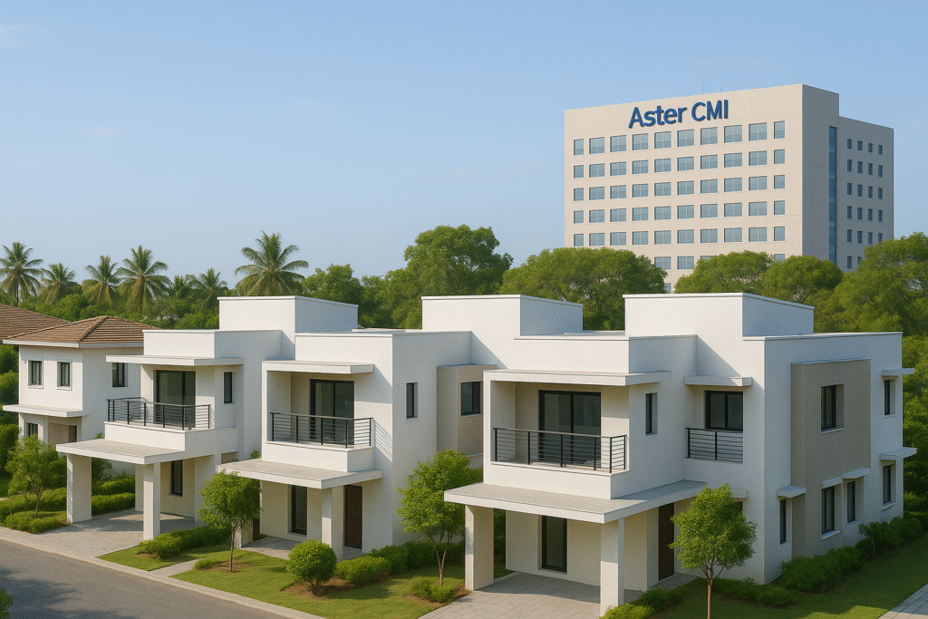 Upcoming Villas Near Aster CMI Hospital